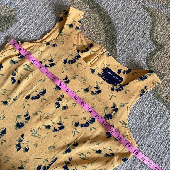 Tristan & Iseut I 90s I Floral Sleeveless Mini Sheath Dress I FLAWED - Picture 5 of 16